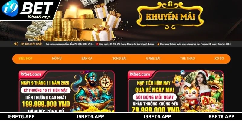 Khuyến mãi I9BET như là lời tri ân dành cho hội viên