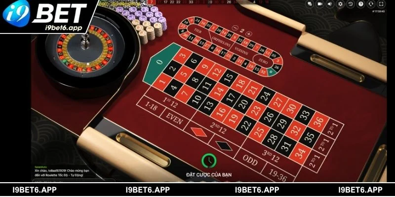 Roulette I9BET là trò chơi quay số kịch tính với tỷ lệ thưởng cao