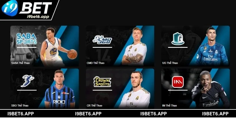 Sảnh Saba Thể Thao I9BET có đa dạng bộ môn thể thao và giao diện hiện đại