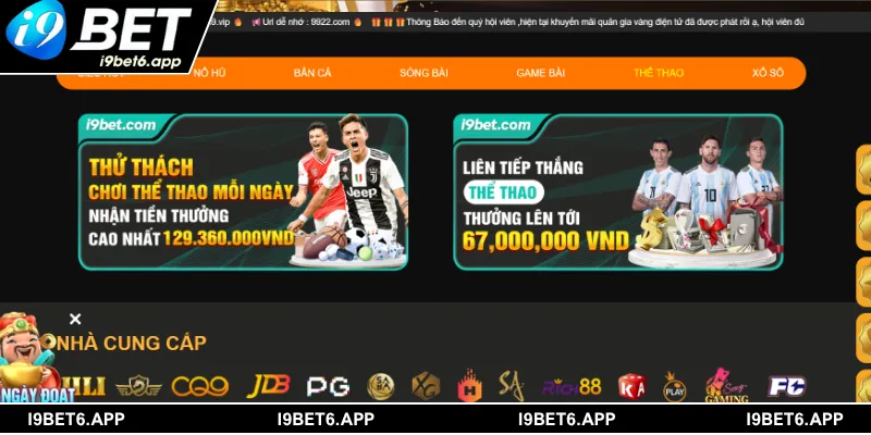 UG thể thao I9BET tạo cơ hội gia tăng vốn cược từ khuyến mãi cho người chơi